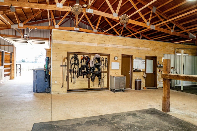 view of horse barn