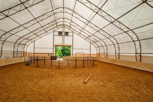 view of horse barn