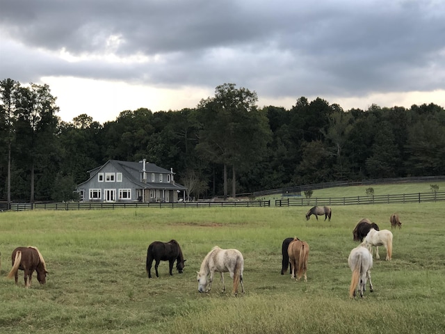 view of property's community with a rural view