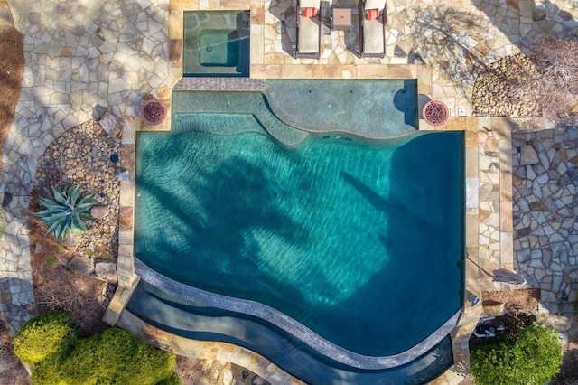 birds eye view of property