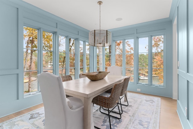 view of sunroom / solarium