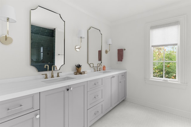 bathroom featuring vanity