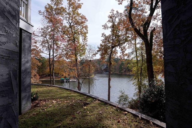 view of water feature