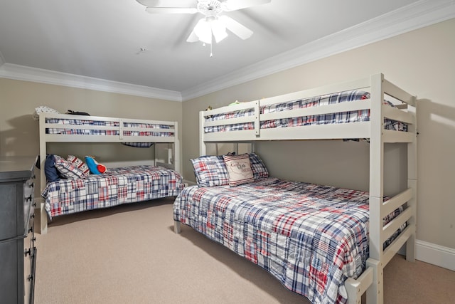 120UNIT304 Indian Summer Path, Eatonton, GA 31024 - bedroom featuring ceiling fan, ornamental molding, and carpet flooring