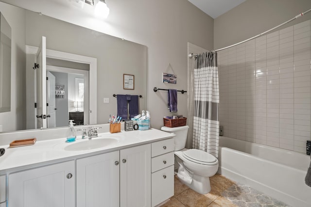 120UNIT304 Indian Summer Path, Eatonton, GA 31024 - full bathroom with tile patterned flooring, vanity, shower / tub combo, and toilet