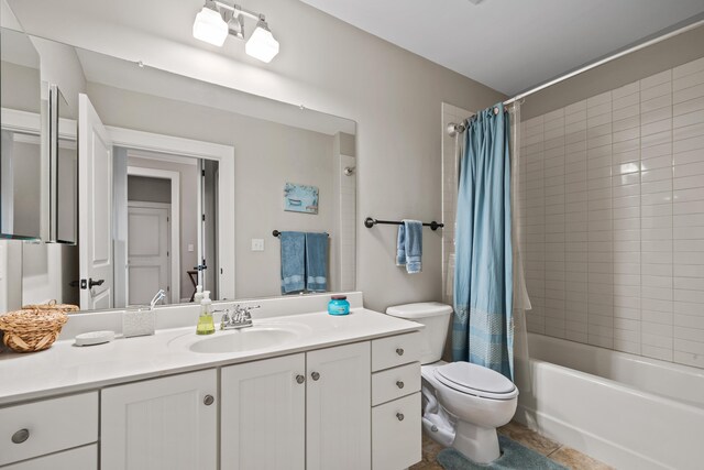 120UNIT304 Indian Summer Path, Eatonton, GA 31024 - full bathroom with vanity, toilet, tile patterned flooring, and shower / tub combo