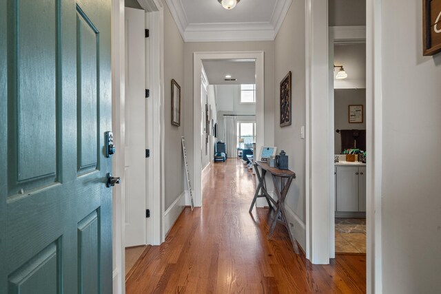 120UNIT304 Indian Summer Path, Eatonton, GA 31024 - foyer entrance featuring crown molding and hardwood / wood-style flooring