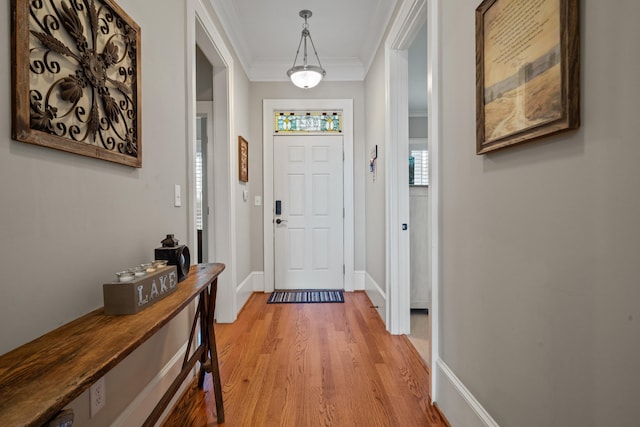 120UNIT304 Indian Summer Path, Eatonton, GA 31024 - entryway with crown molding and light wood-type flooring