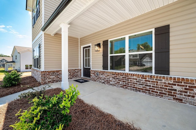 view of patio / terrace with a porch