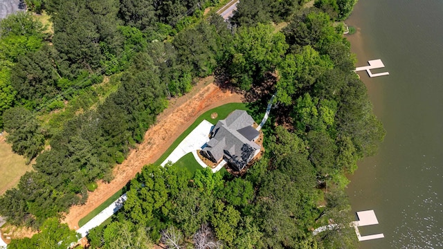 view of property location with a large body of water