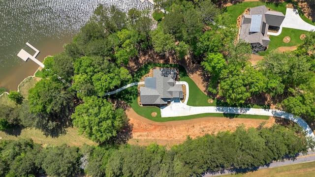 aerial overview of property's location with a large body of water