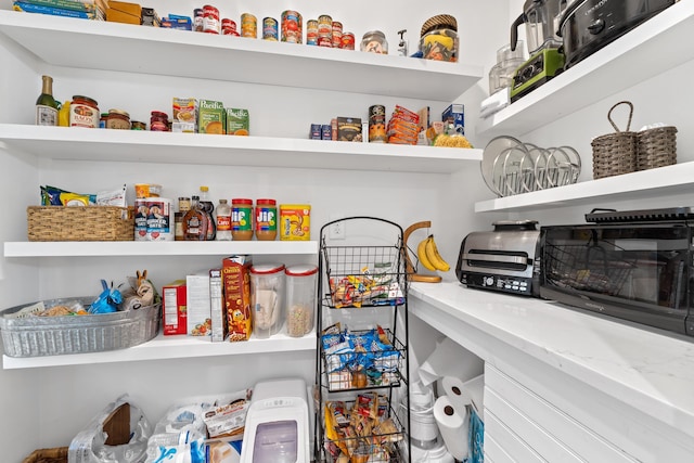 view of pantry