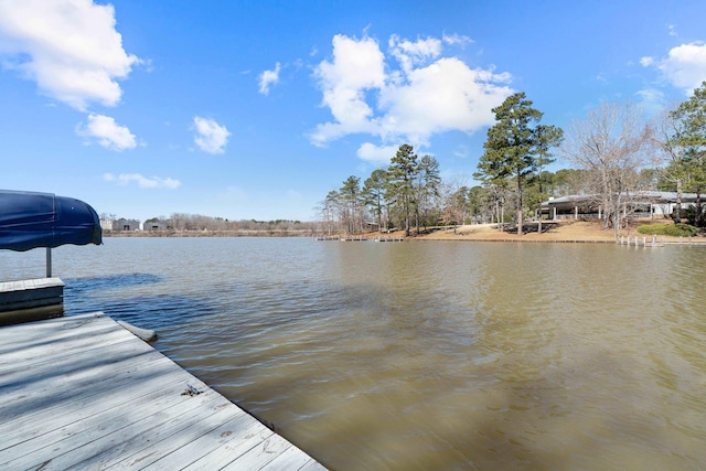 136 Hidden Lake Dr, Eatonton, GA 31024 - view of dock with a water view