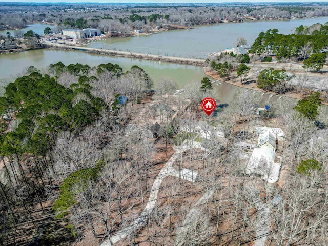 136 Hidden Lake Dr, Eatonton, GA 31024 - bird's eye view with a water view