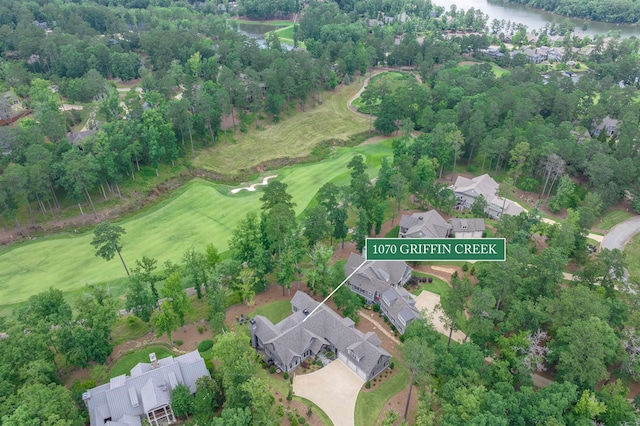 1070 Griffin Crk, Greensboro, GA 30642 - aerial view of property's location featuring a large body of water, a local golf course, and nearby suburban area