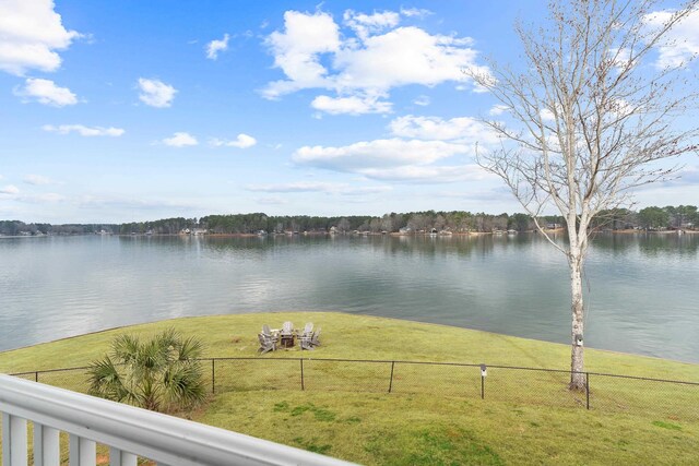 408 Sheffield Ln, Sparta, GA 31087 - view of water feature with fence