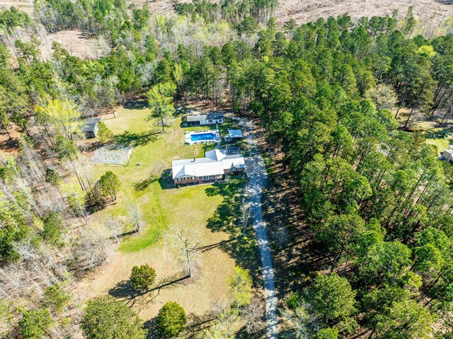 251 Pettigrew Rd, Milledgeville, GA 31061 - aerial view featuring a forest view