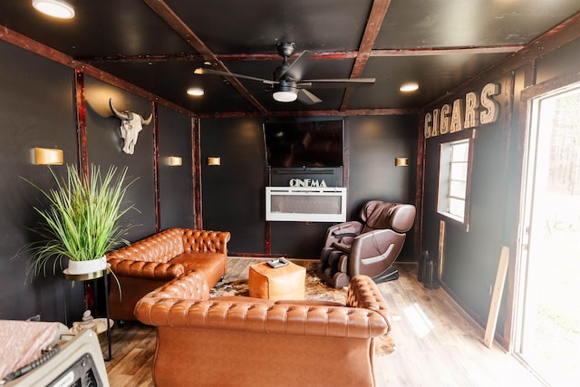 251 Pettigrew Rd, Milledgeville, GA 31061 - interior space featuring ceiling fan and wood finished floors