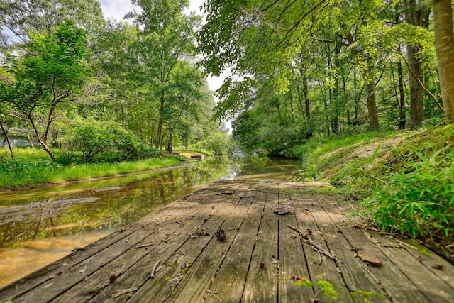 222 River Bend Dr, Eatonton, GA 31024 - deck featuring a water view