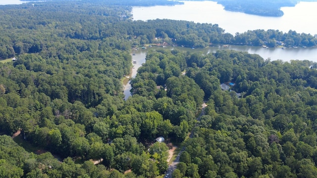 222 River Bend Dr, Eatonton, GA 31024 - aerial view of property's location featuring a heavily wooded area and a nearby body of water