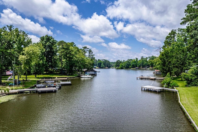 128 Turtle Ct, Eatonton, GA 31024 - water view with a boat dock