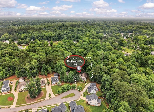775 Markhams Dr, Madison, GA 30650 - drone / aerial view of a heavily wooded area