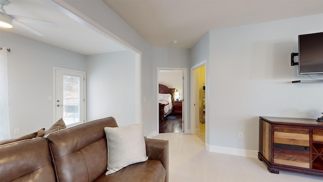 1190 Branch Creek Way, Greensboro, GA 30642 - living room with ceiling fan