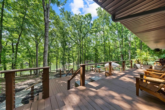 114 Oak Ridge Ln, Eatonton, GA 31024 - view of wooden terrace
