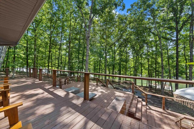 114 Oak Ridge Ln, Eatonton, GA 31024 - view of deck