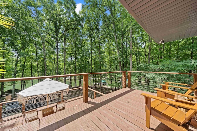 114 Oak Ridge Ln, Eatonton, GA 31024 - view of wooden terrace