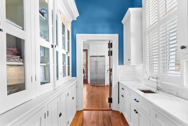 1011 Dogwood Dr, Greensboro, GA 30642 - interior space featuring light wood-type flooring and a sink