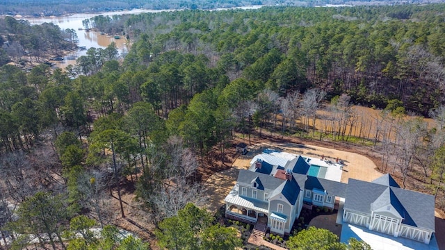 1011 Dogwood Dr, Greensboro, GA 30642 - drone / aerial view with a water view and a view of trees