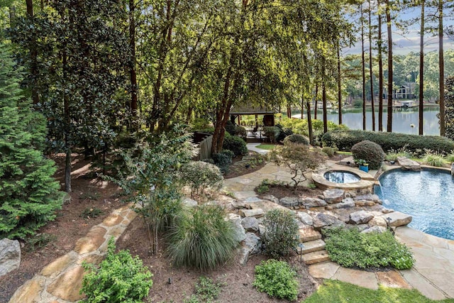 view of pool with a gazebo and a patio