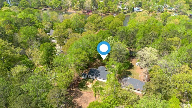 348 Bluegill Rd, Eatonton, GA 31024 - birds eye view of property with a forest view