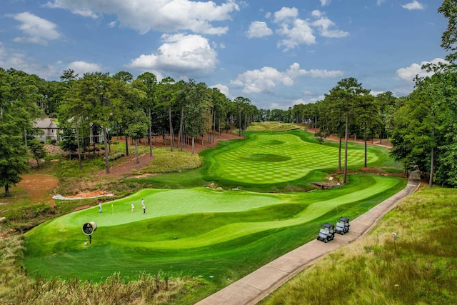 view of home's community with golf course view