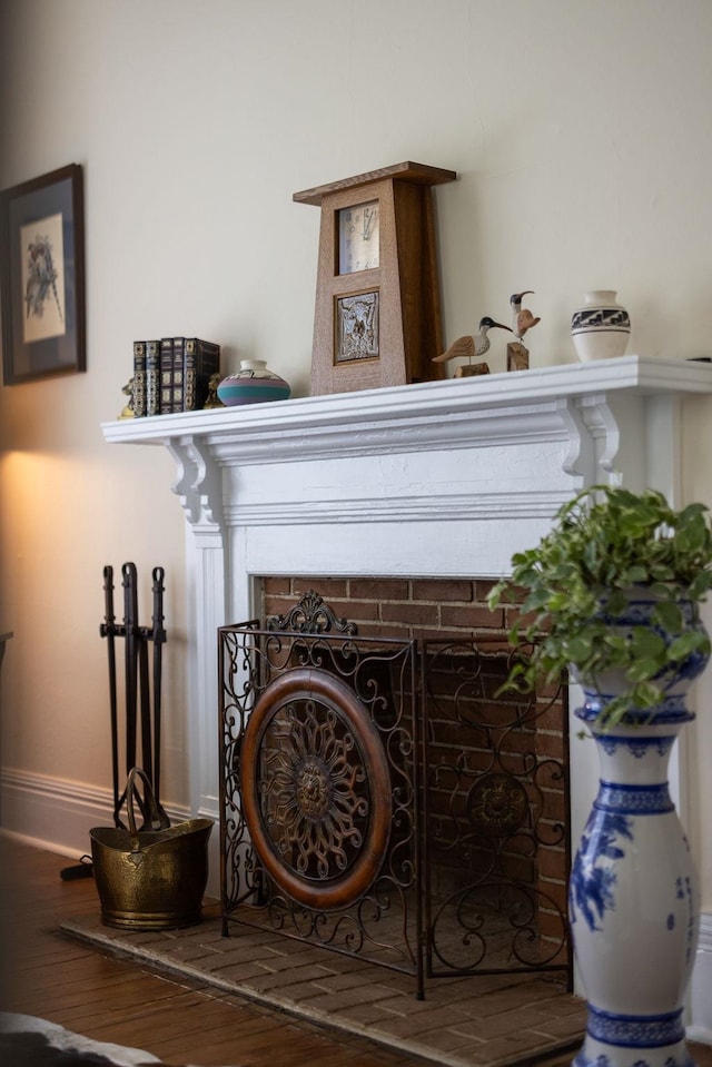 406 Madison Ave, Eatonton, GA 31024 - detailed view of wood finished floors and baseboards