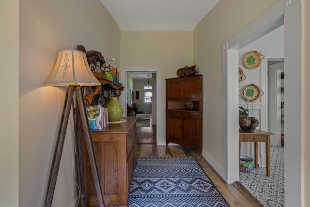 406 Madison Ave, Eatonton, GA 31024 - doorway to outside featuring wood finished floors