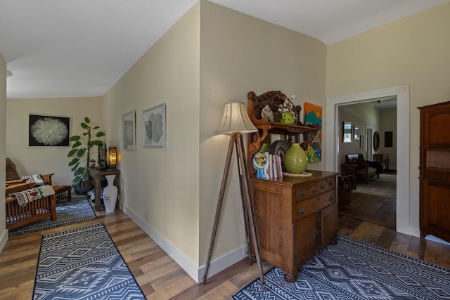 406 Madison Ave, Eatonton, GA 31024 - corridor featuring wood finished floors and baseboards