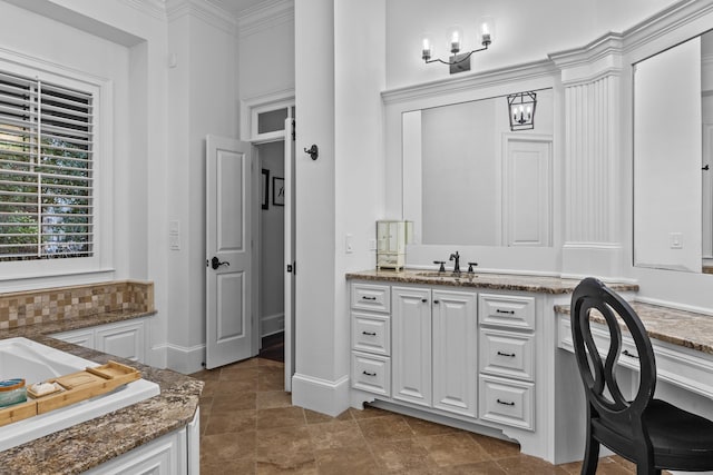 bathroom with vanity