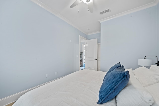 112-UNIT309 Indian Summer Path, Eatonton, GA 31024 - bedroom featuring ornamental molding and a ceiling fan