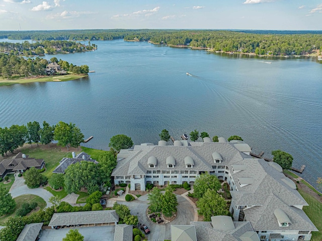 112-UNIT309 Indian Summer Path, Eatonton, GA 31024 - drone / aerial view of a nearby body of water and a heavily wooded area