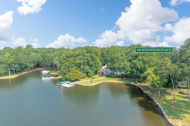 140 Winnstead Pl, Eatonton, GA 31024 - drone / aerial view of a large body of water