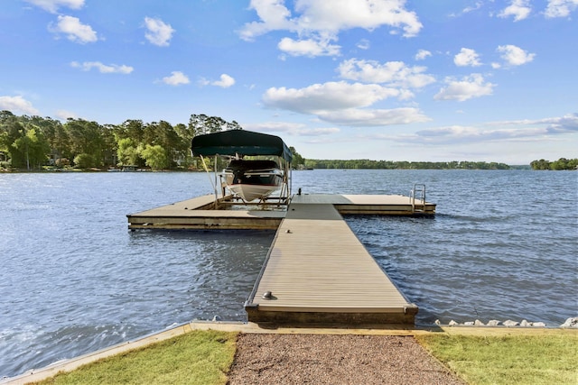 1140 Plantation Point Dr, Greensboro, GA 30642 - view of dock featuring a water view and boat lift