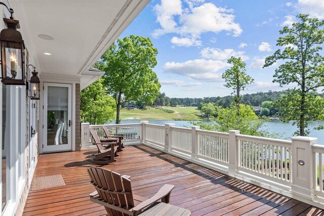 1140 Plantation Point Dr, Greensboro, GA 30642 - deck featuring a water view