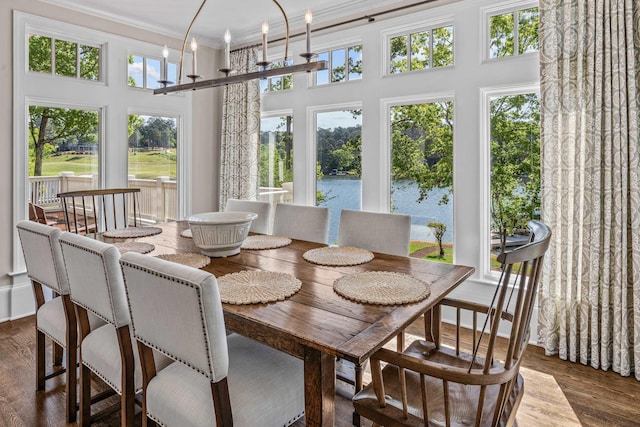 1140 Plantation Point Dr, Greensboro, GA 30642 - sunroom / solarium with a water view and a healthy amount of sunlight
