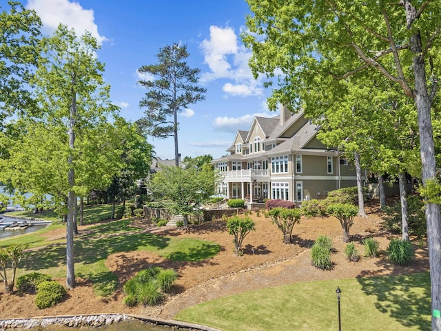 1140 Plantation Point Dr, Greensboro, GA 30642 - view of yard with a balcony