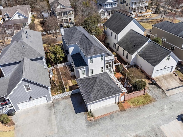 drone / aerial view featuring a residential view