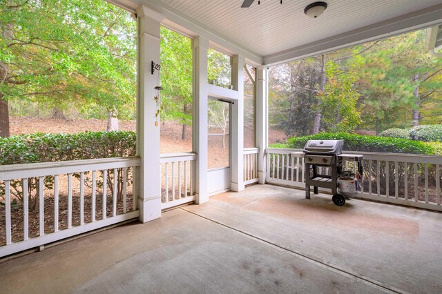 sunroom with a wealth of natural light