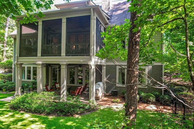 view of rear view of property