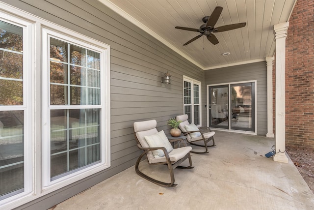 1061B Club House Ln, Greensboro, GA 30642 - view of patio / terrace featuring a ceiling fan